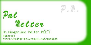 pal melter business card